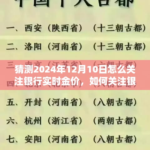 2024年12月10日关注银行实时金价操作指南，初学者与进阶用户适用