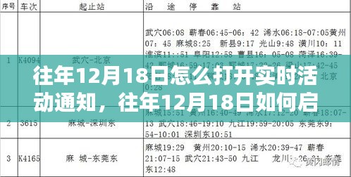 往年12月18日实时活动通知开启指南，全面评测与详细介绍