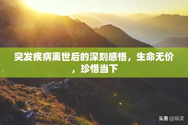 突发疾病离世后的深刻感悟，生命无价，珍惜当下